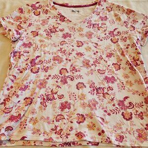 Basic Edition Top Pink Flowers